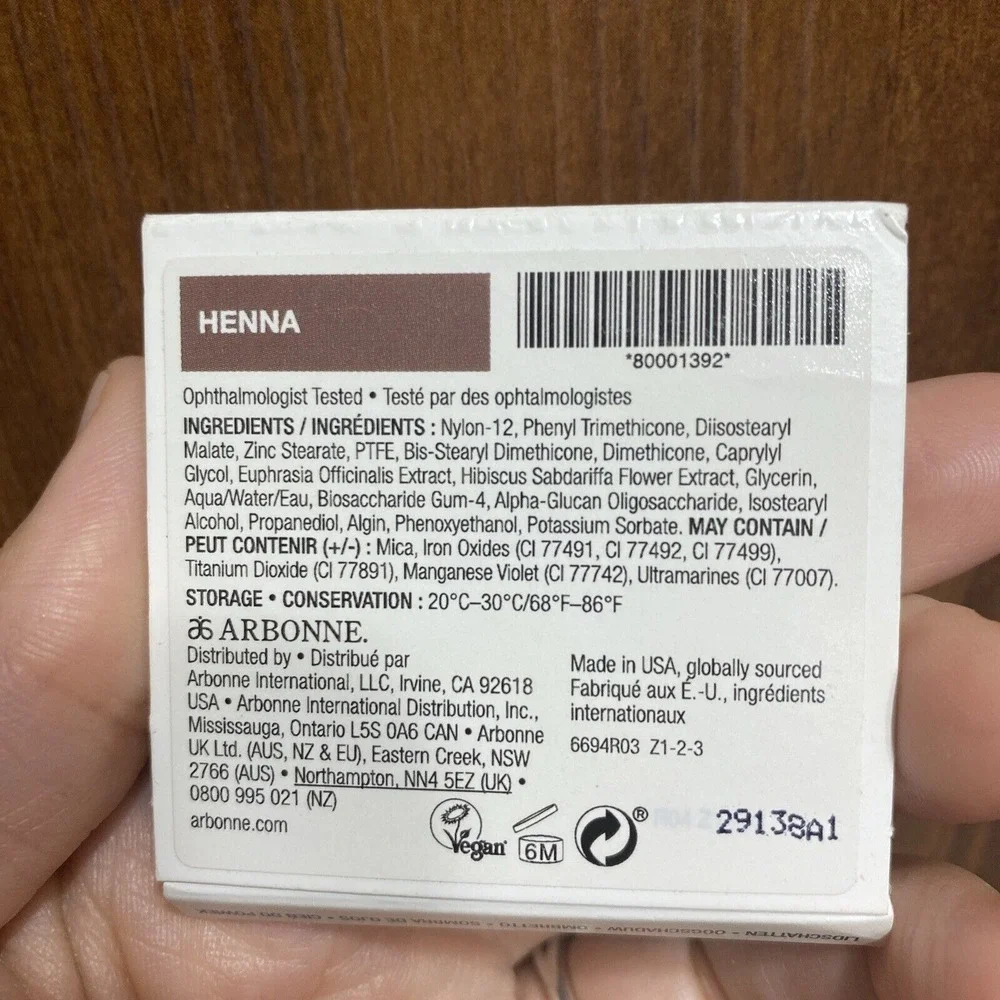 Brand New‎ Arbonne Its All In The Eyes Eye Shadow Henna Eyeshadow